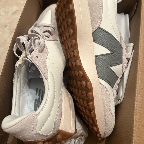 New Balance Shoes - Never worn, Brand New Balance Cream & Gray Retro Runner with Gum Sole